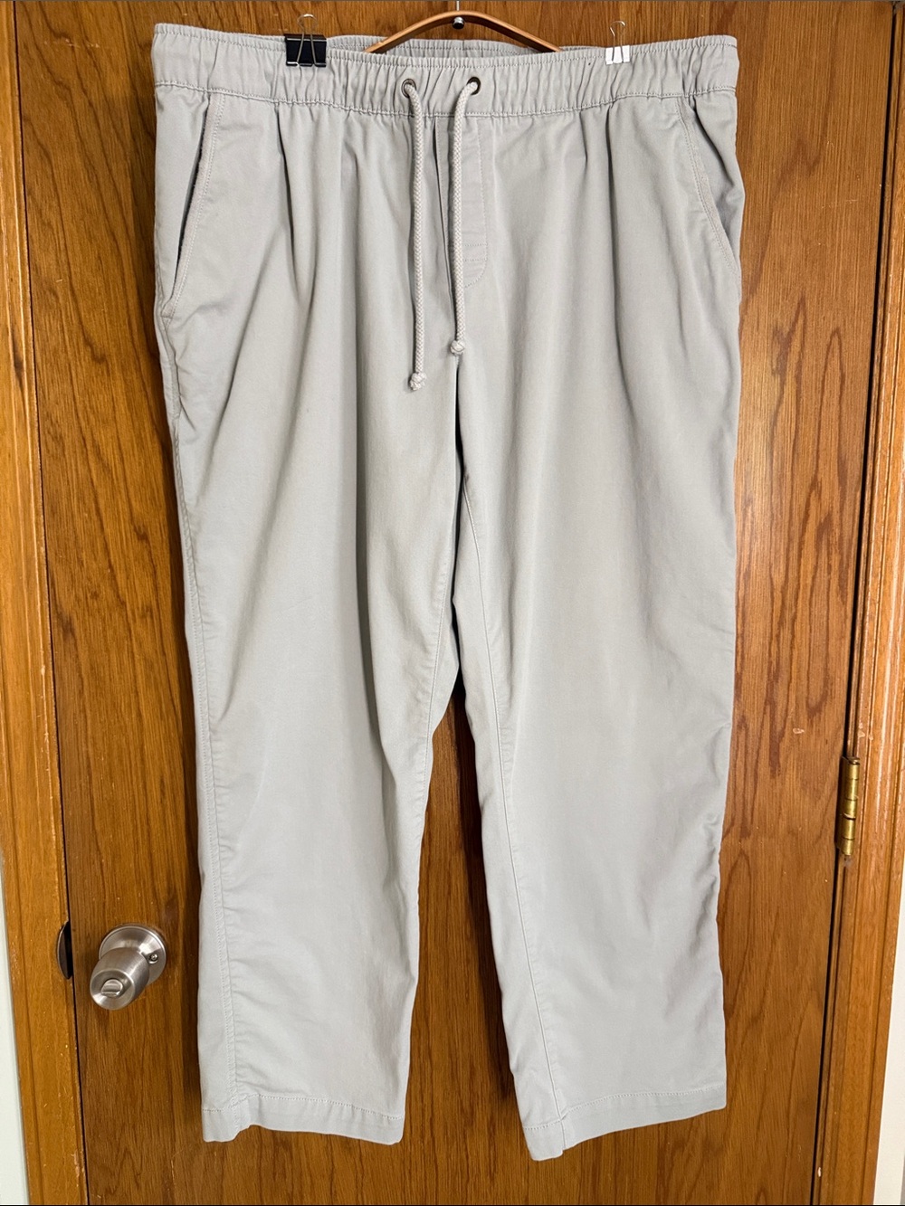 L.L. Bean Men's Drawstring Chinos - Light Gray